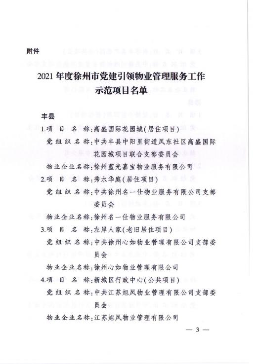  2021年度党建引领物业管理服务工作示范项目名单(图3)